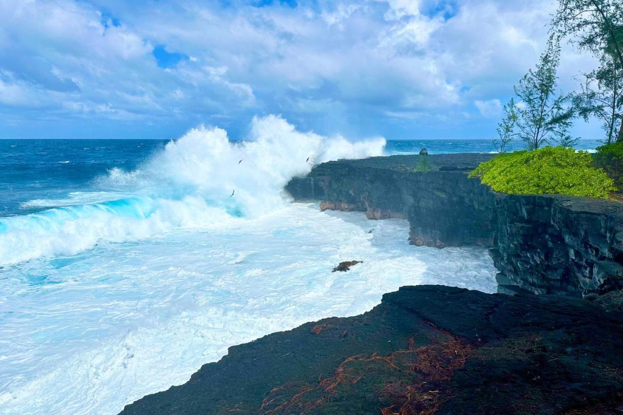 Direct Oceanfront, Big Island Home Keaau Ngoại thất bức ảnh