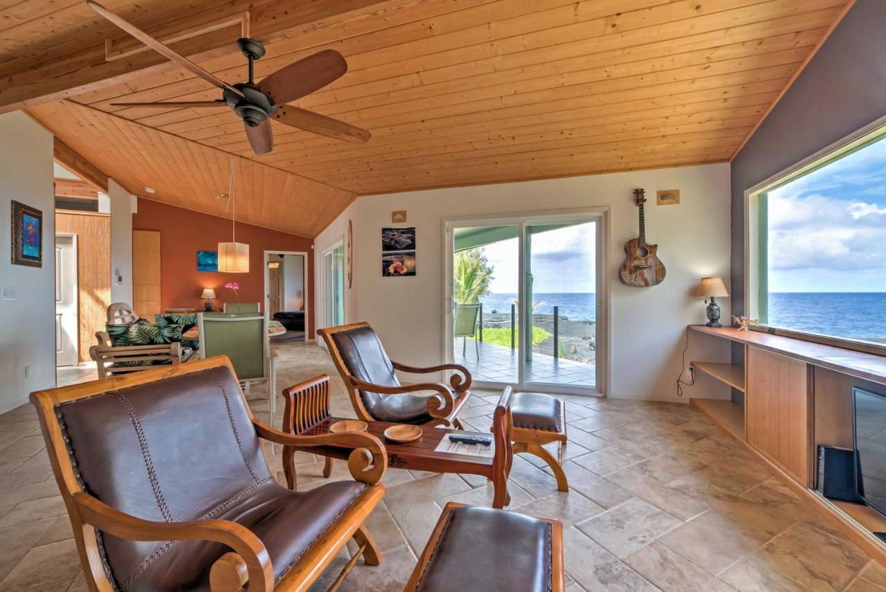 Direct Oceanfront, Big Island Home Keaau Ngoại thất bức ảnh