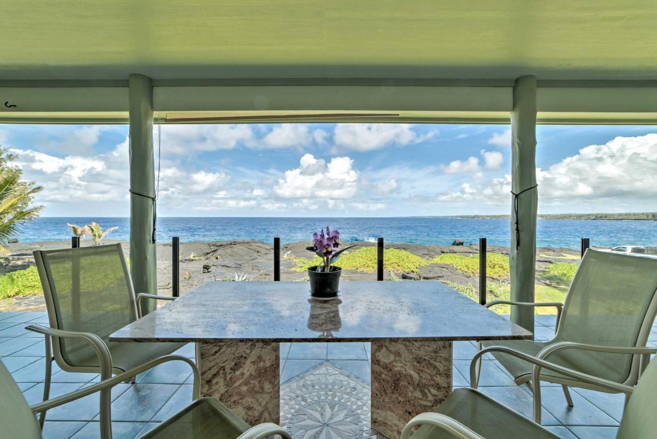Direct Oceanfront, Big Island Home Keaau Ngoại thất bức ảnh
