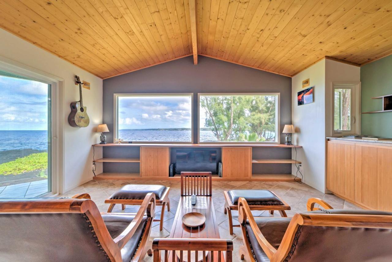 Direct Oceanfront, Big Island Home Keaau Ngoại thất bức ảnh