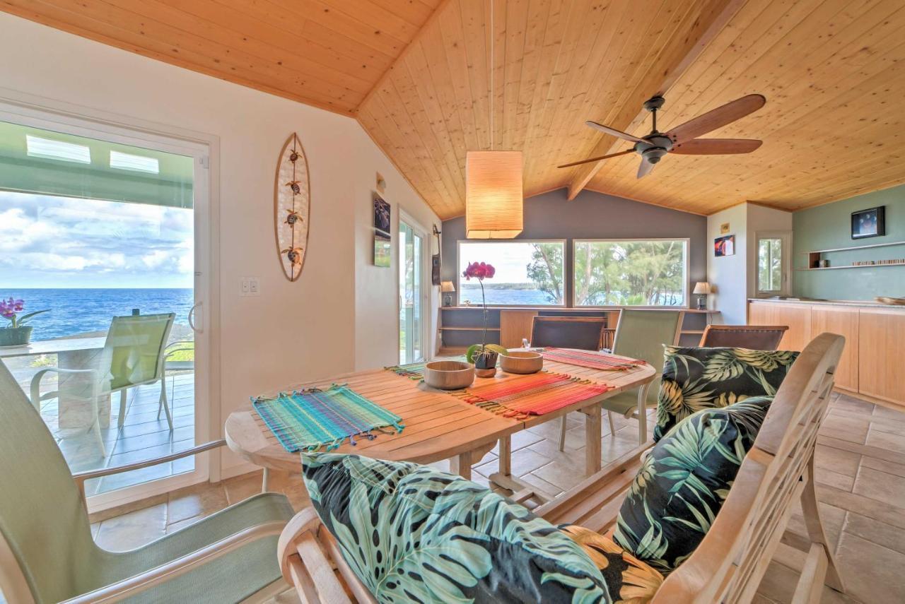 Direct Oceanfront, Big Island Home Keaau Ngoại thất bức ảnh