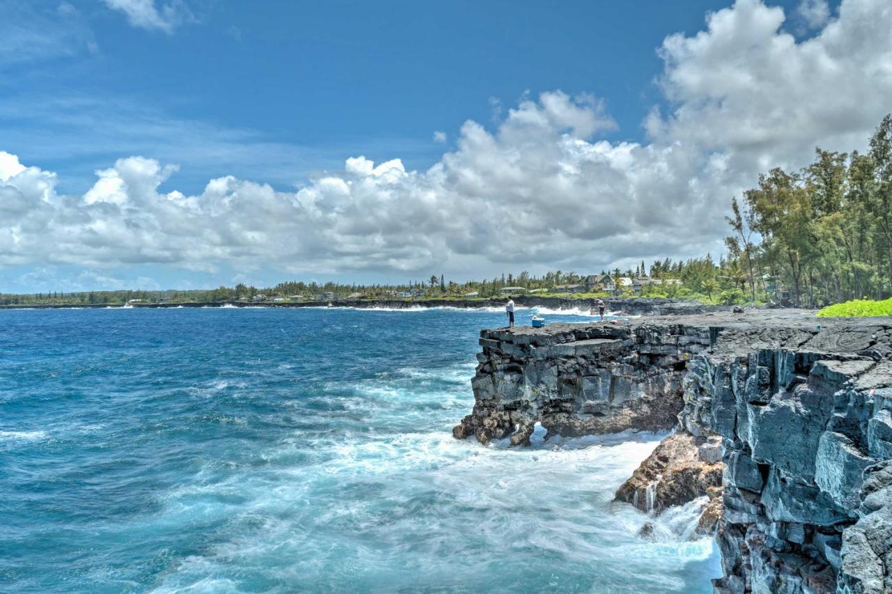 Direct Oceanfront, Big Island Home Keaau Ngoại thất bức ảnh